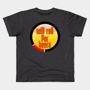 Will Roll for Beers - Black belt Cheers! Kids T-Shirt